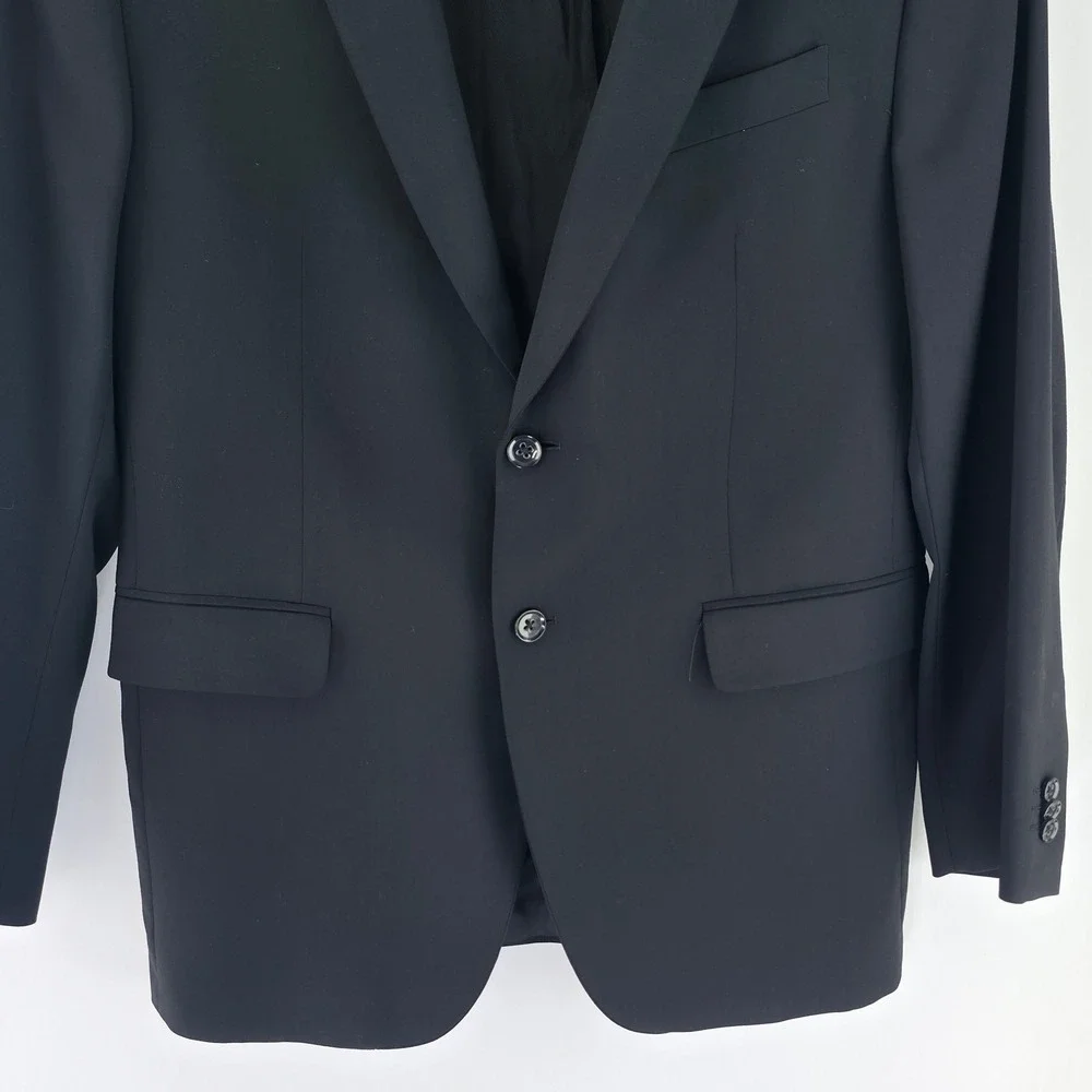 Banana Republic Blazer Mens 42R Navy Blue Modern Fit Professional Sport Coat